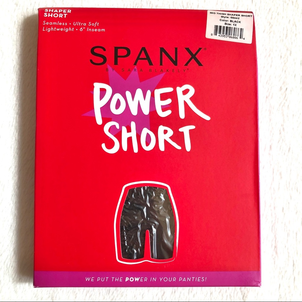 SPANX Power Short Black Color Size 1 X - Picture 4 of 10